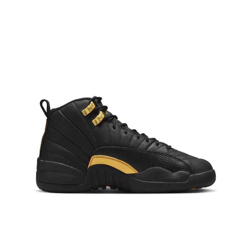 Big Kids' Air Jordan 12 Retro "Black Taxi"