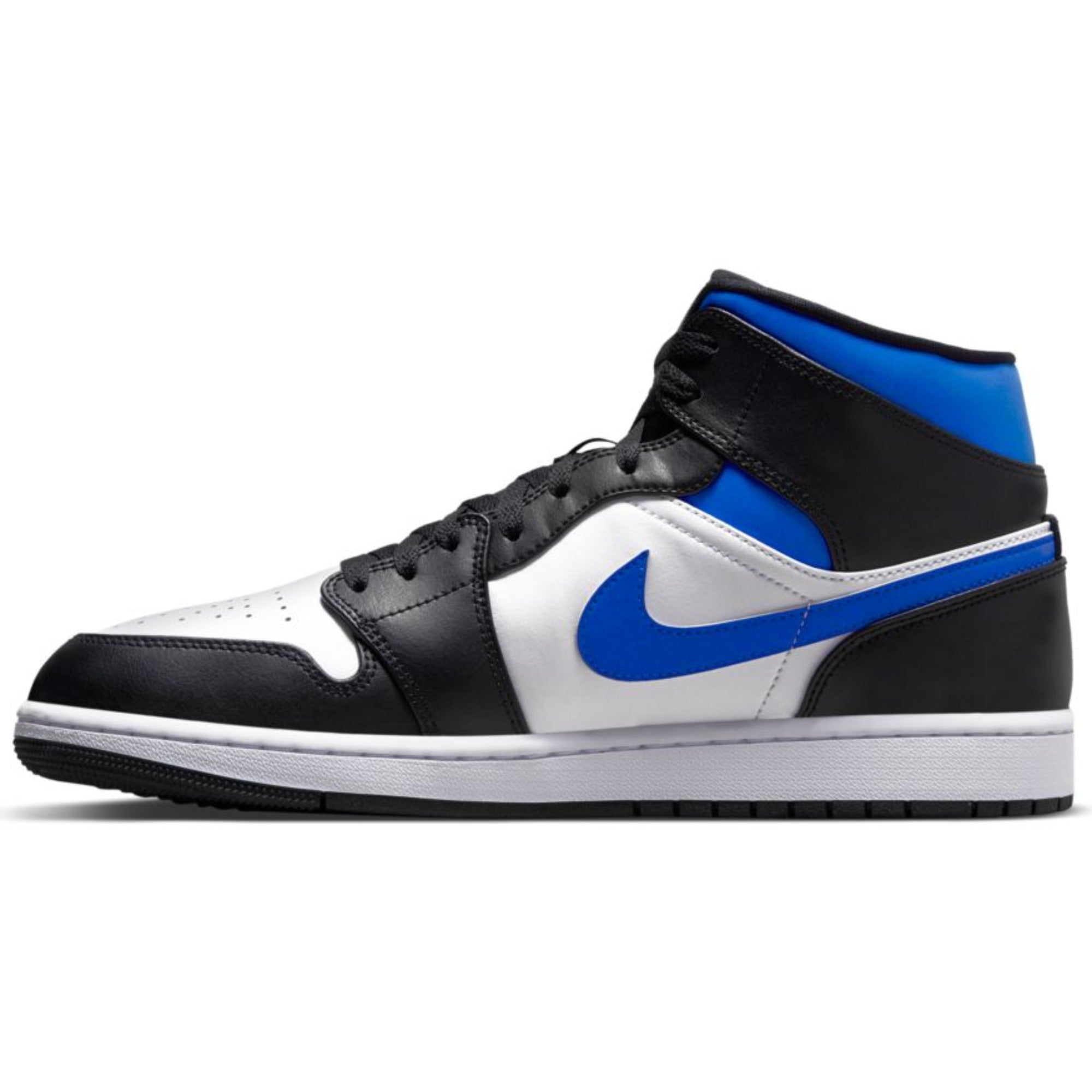 Men's Air Jordan 1 Mid "White Black Racer Blue"