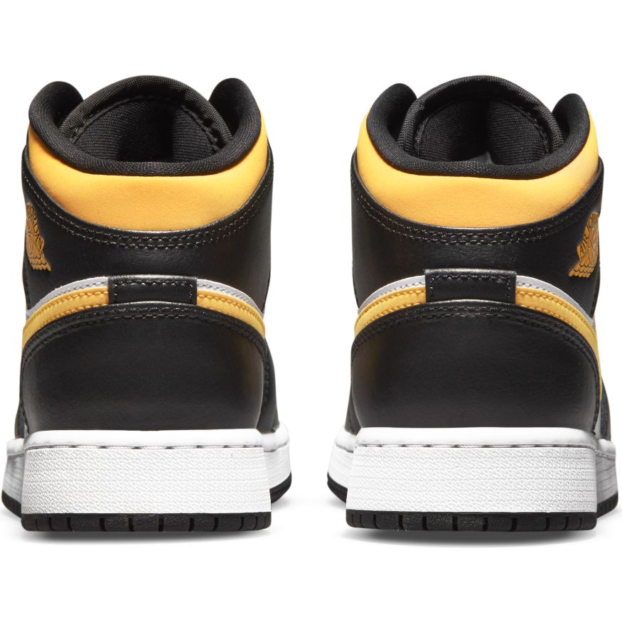 Big Kids Air Jordan 1 Mid Black University Gold The Closet Inc