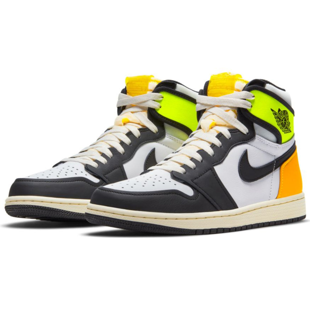 Men's Air Jordan 1 Retro High OG "White Black Volt University Gold"