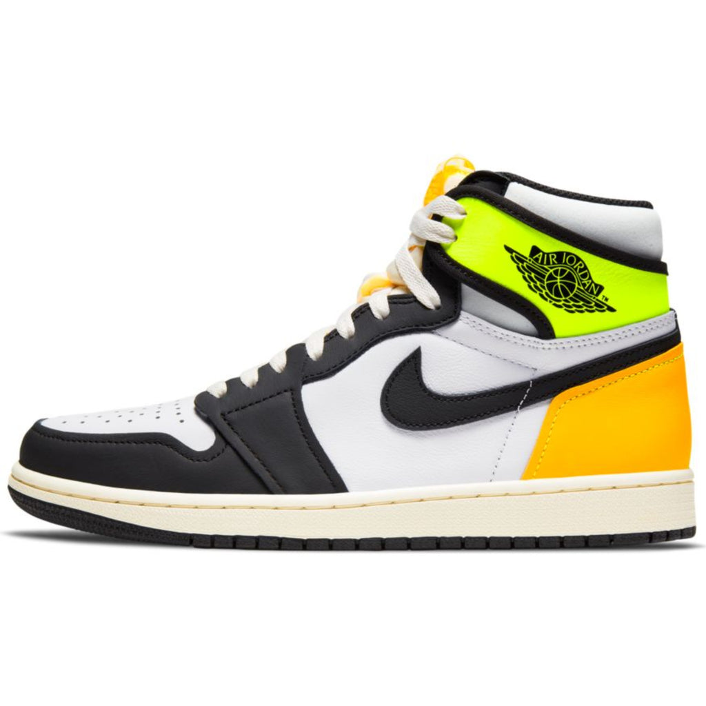 Men's Air Jordan 1 Retro High OG "White Black Volt University Gold"