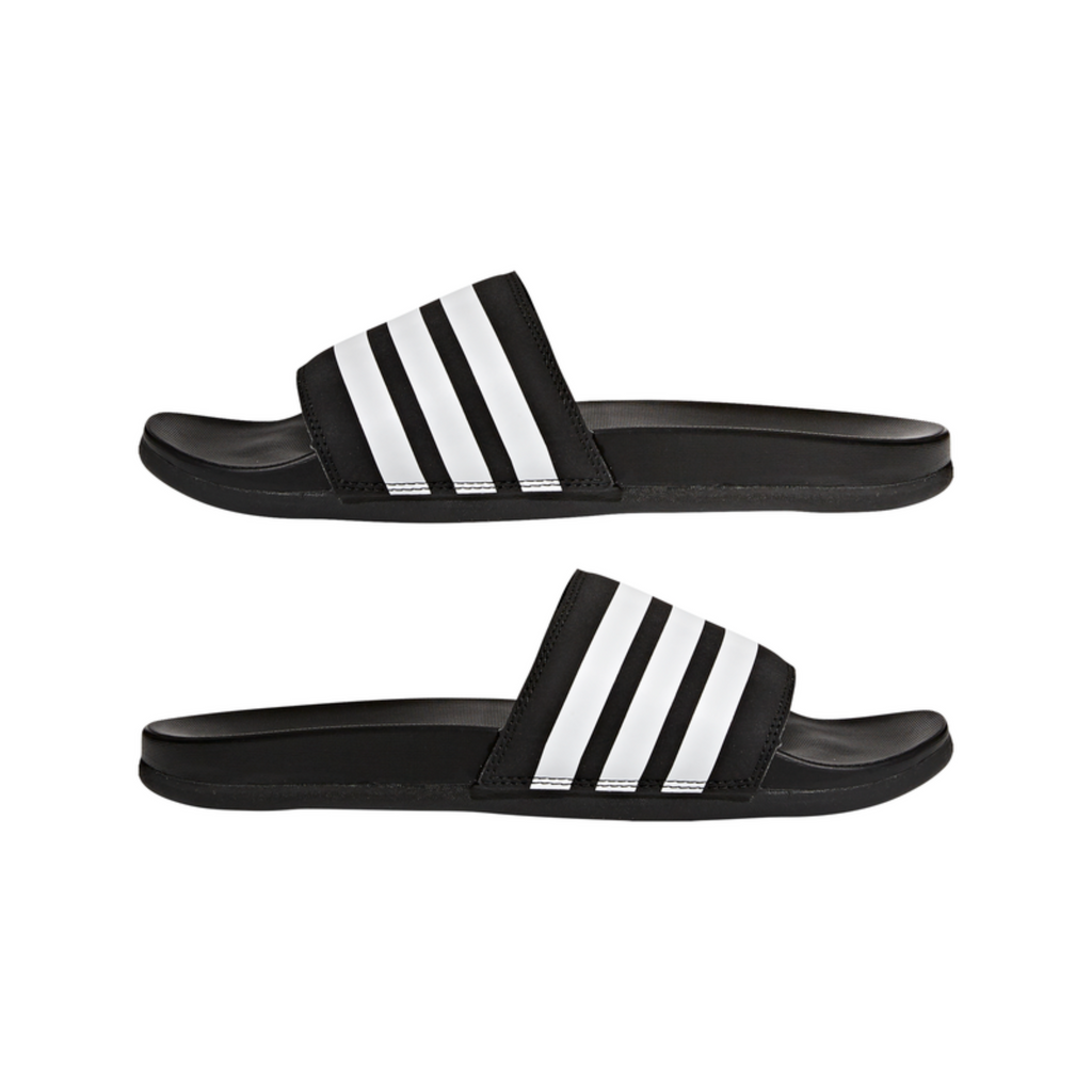 Men's Adidas Adilette Comfort Slides "Black White"
