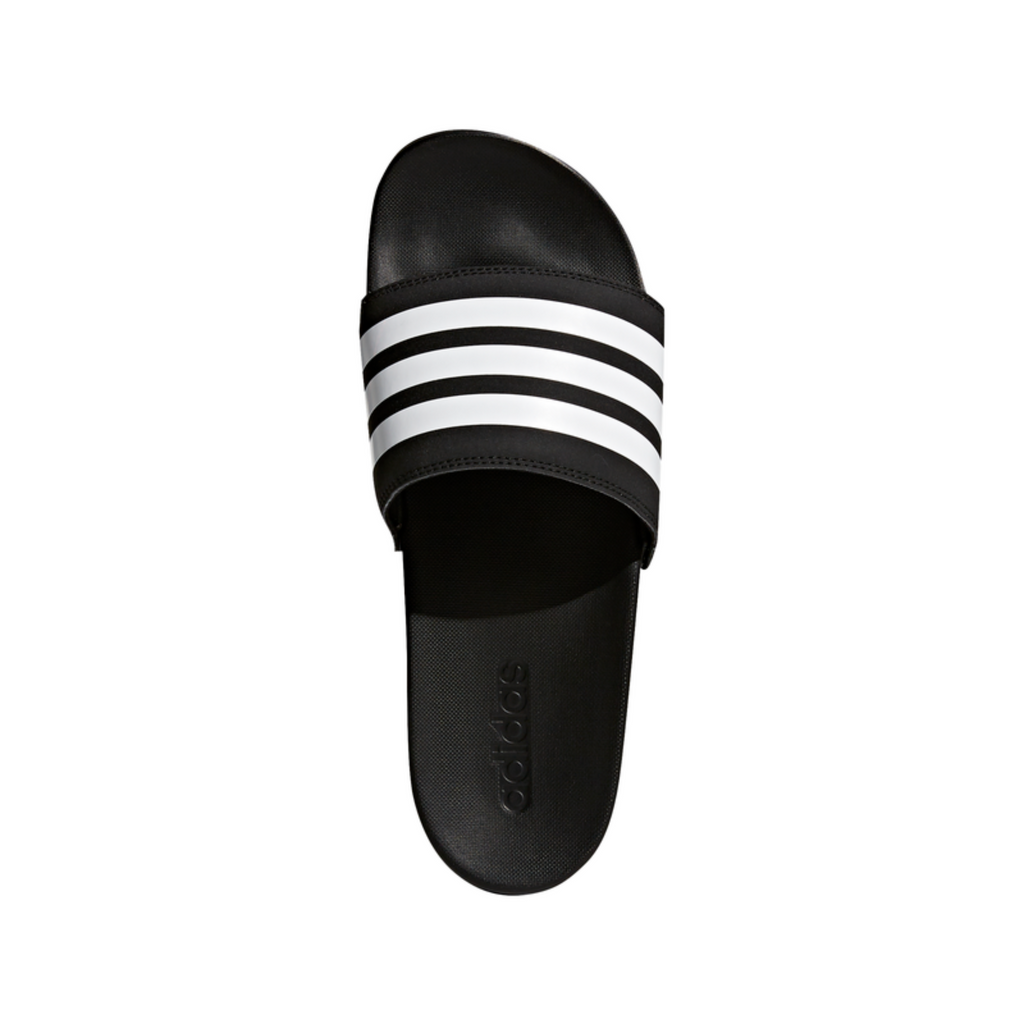 Men's Adidas Adilette Comfort Slides "Black White"