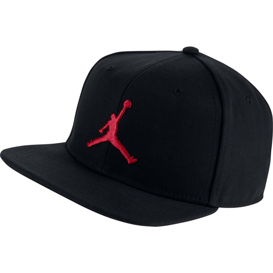 Jordan Pro Jumpman Snapback Hat Black Infrared Unisex The Closet Inc