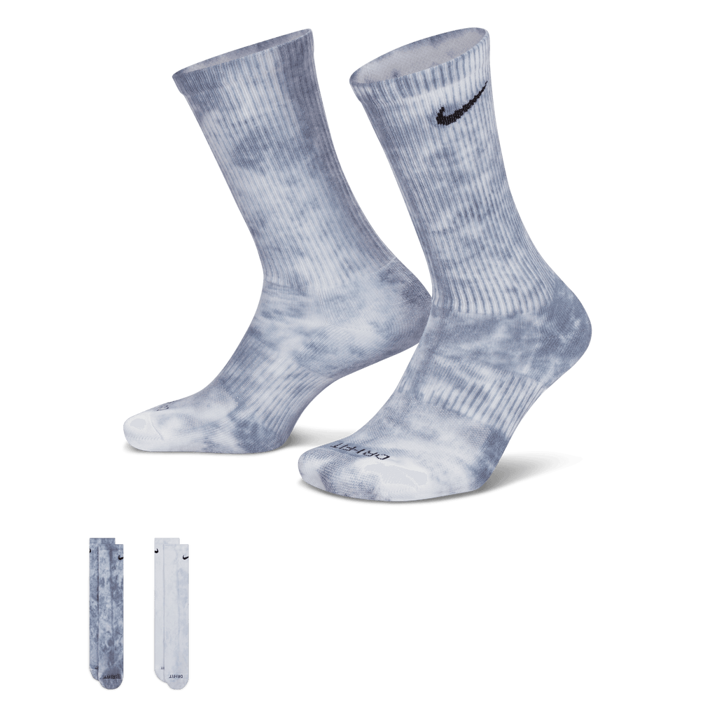 Nike Everyday Plus Cushioned Tie-Dye Crew Socks (2 Pairs) (Unisex)