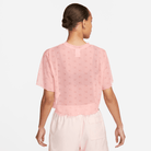 Women's Nike Air Printed Mesh Short-Sleeve Crop Top