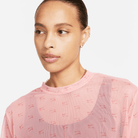 Women's Nike Air Printed Mesh Short-Sleeve Crop Top