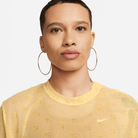 Women's Nike Air Printed Mesh Short-Sleeve Crop Top