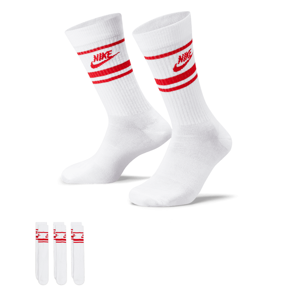 Nike Sportswear Everyday Essential Crew Socks (3 Pairs) (UNISEX)
