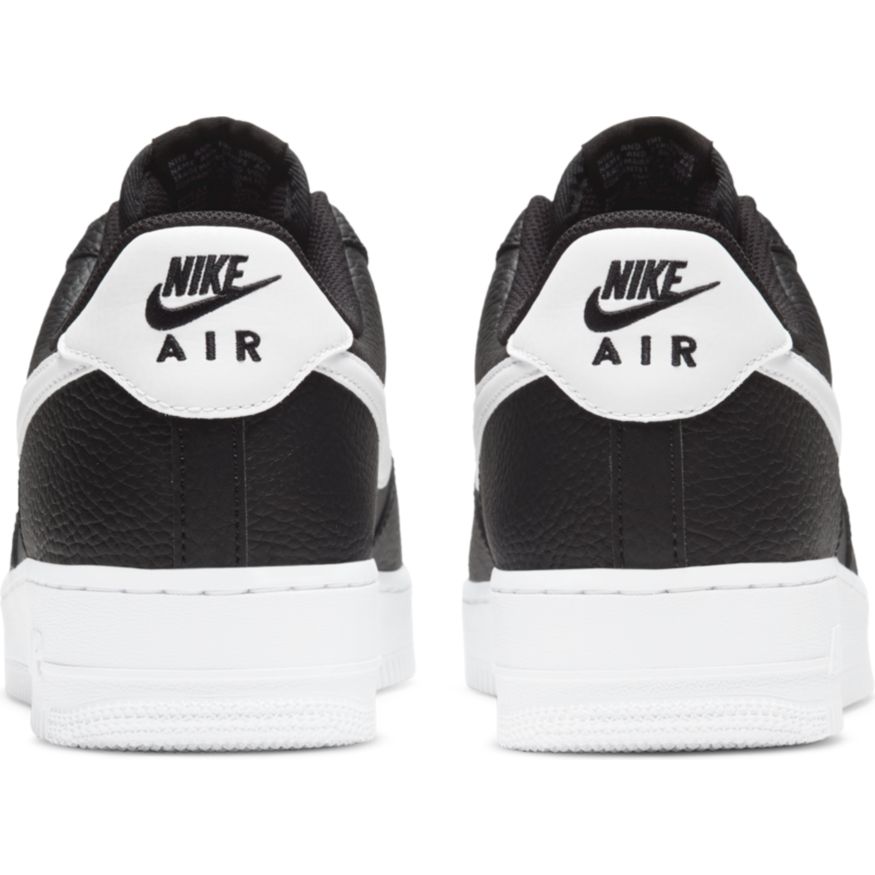 Men's Nike Air Force 1 '07 "Black White Pebbled Leather"
