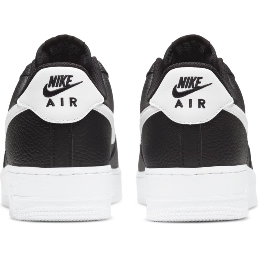 Men's Nike Air Force 1 '07 "Black White Pebbled Leather"