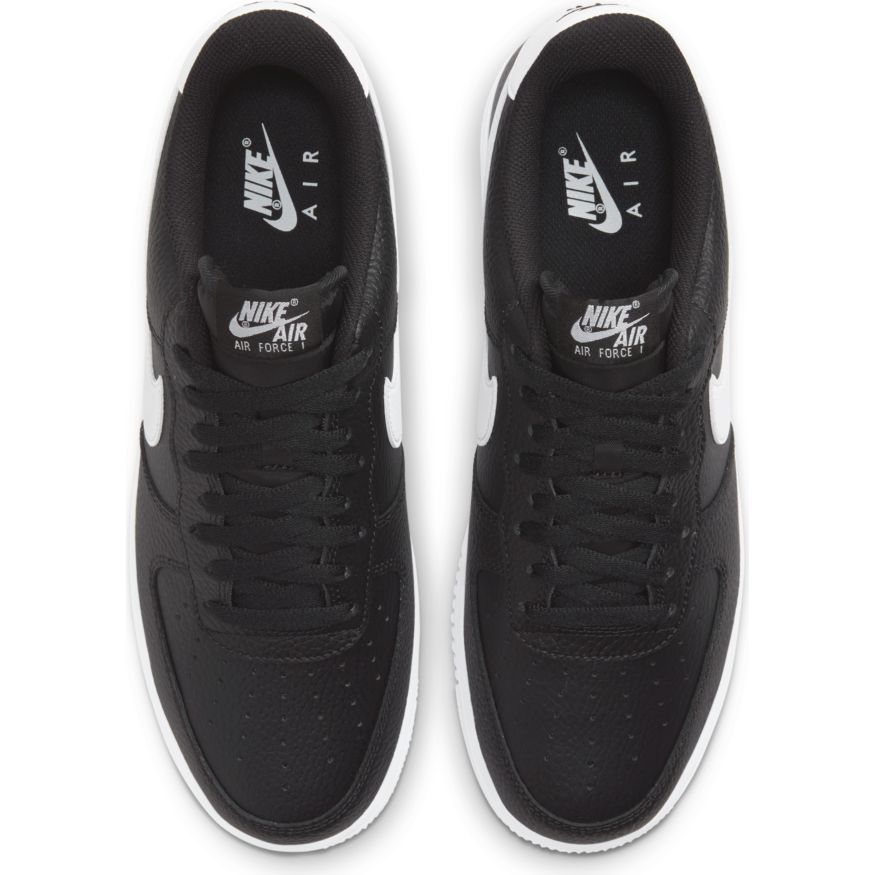 Men's Nike Air Force 1 '07 "Black White Pebbled Leather"
