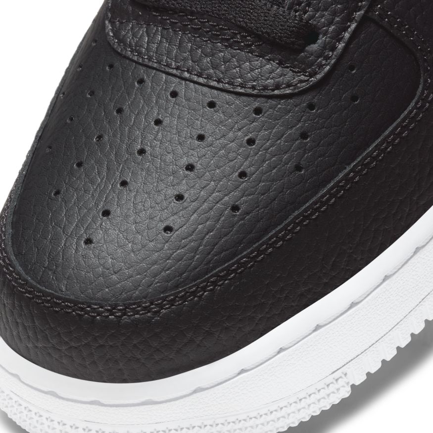 Men's Nike Air Force 1 '07 "Black White Pebbled Leather"