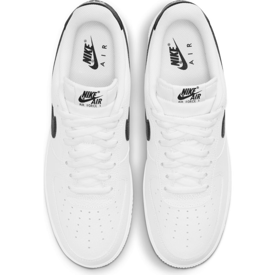 Men's Nike Air Force 1 '07 "White Black Pebbled Leather"