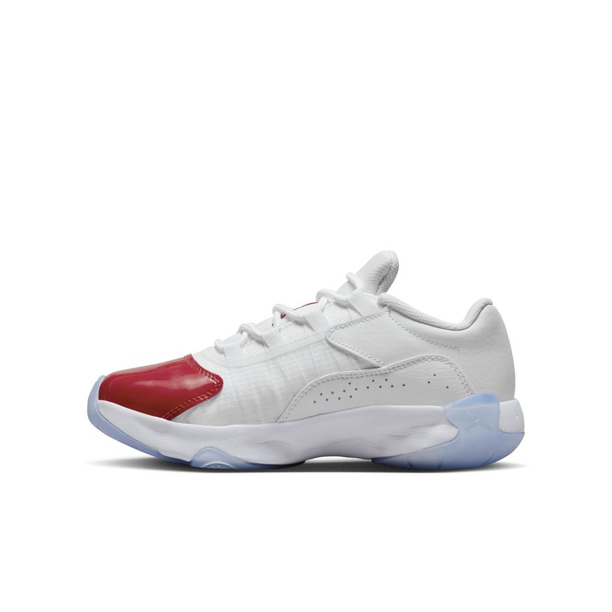 Big Kids' Air Jordan 11 CMFT Low "White Gym Red"