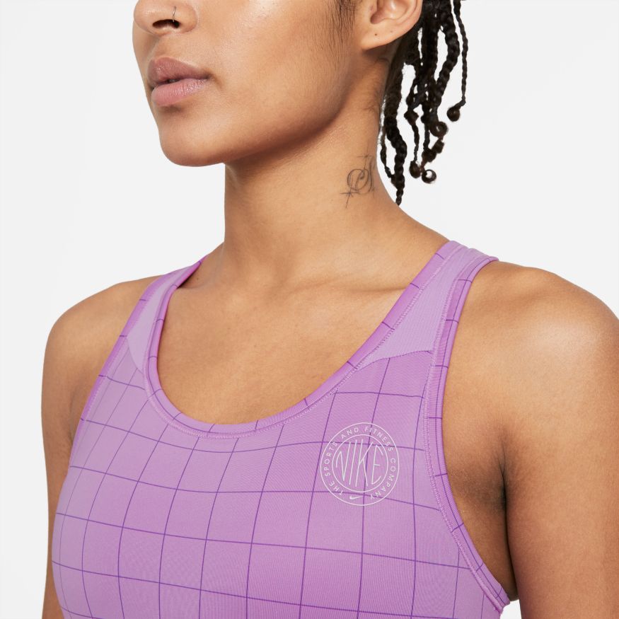 Women's Nike Swoosh Femme Medium-Support 1-Piece Pad Printed Sports Bra