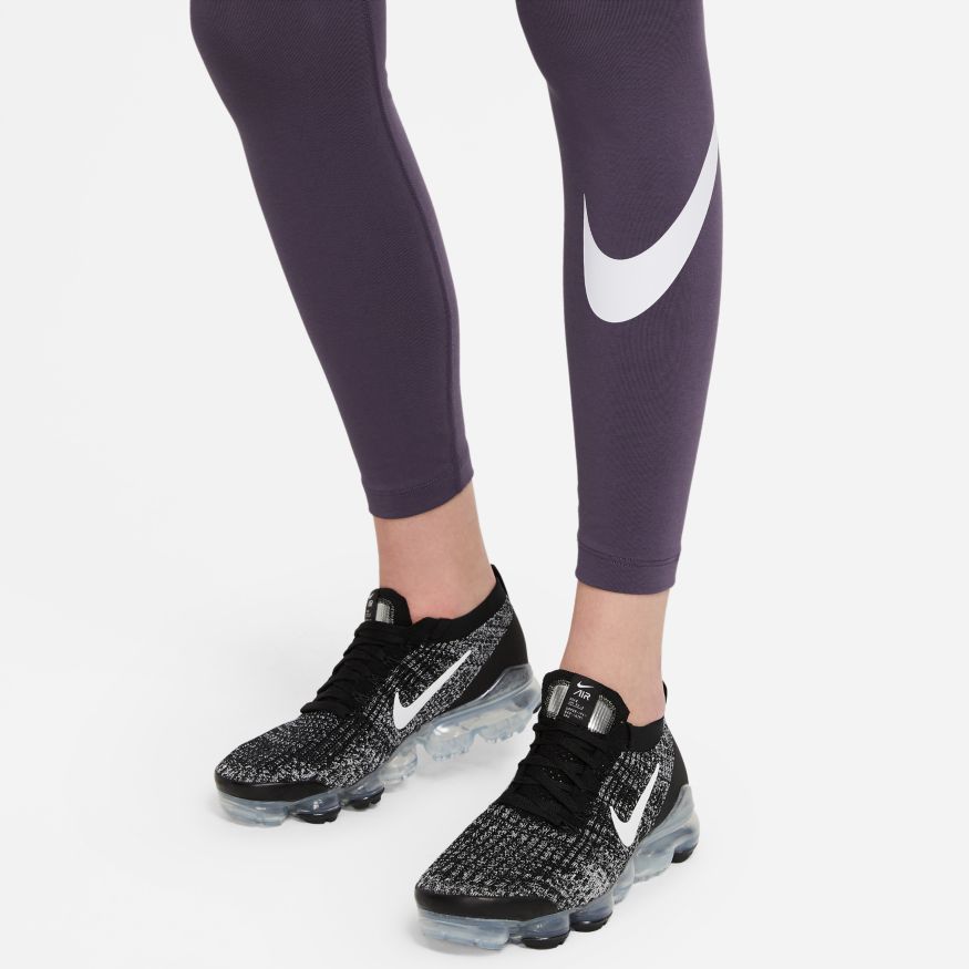Women s Nike Sportswear Essential Mid Rise Swoosh Leggings The