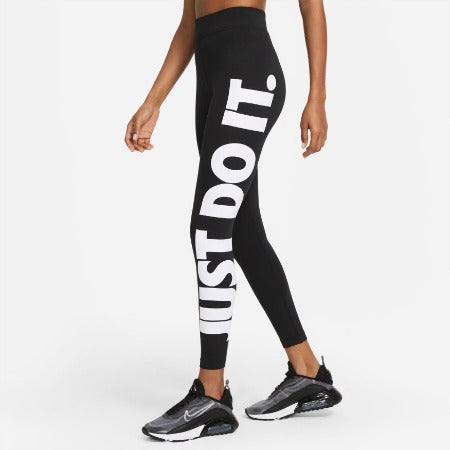 Nike Women s Sportswear Essential High Waisted Leggings Black White