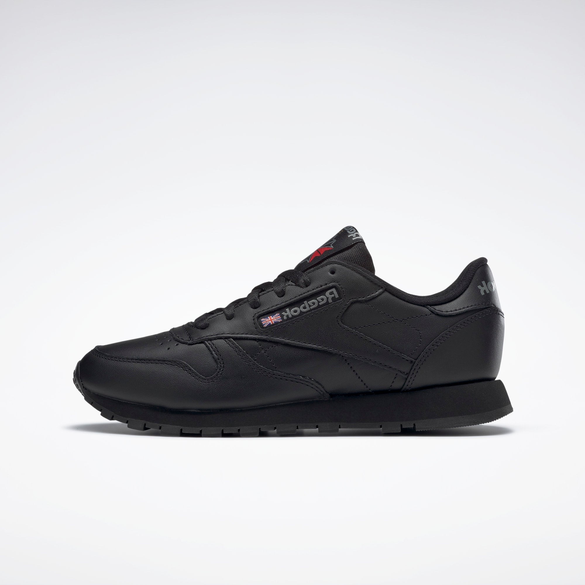 reebok classic leather intense black