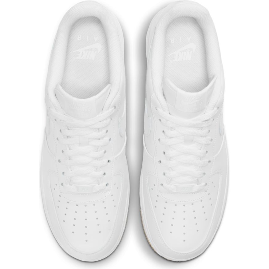 Men's Nike Air Force 1 '07 Shoe "White Gum Light Brown'