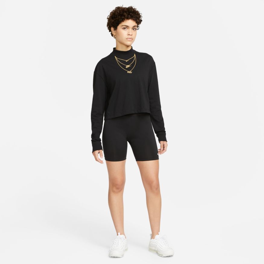 Women's Nike Sportswear Long-Sleeve Mock Neck T-Shirt