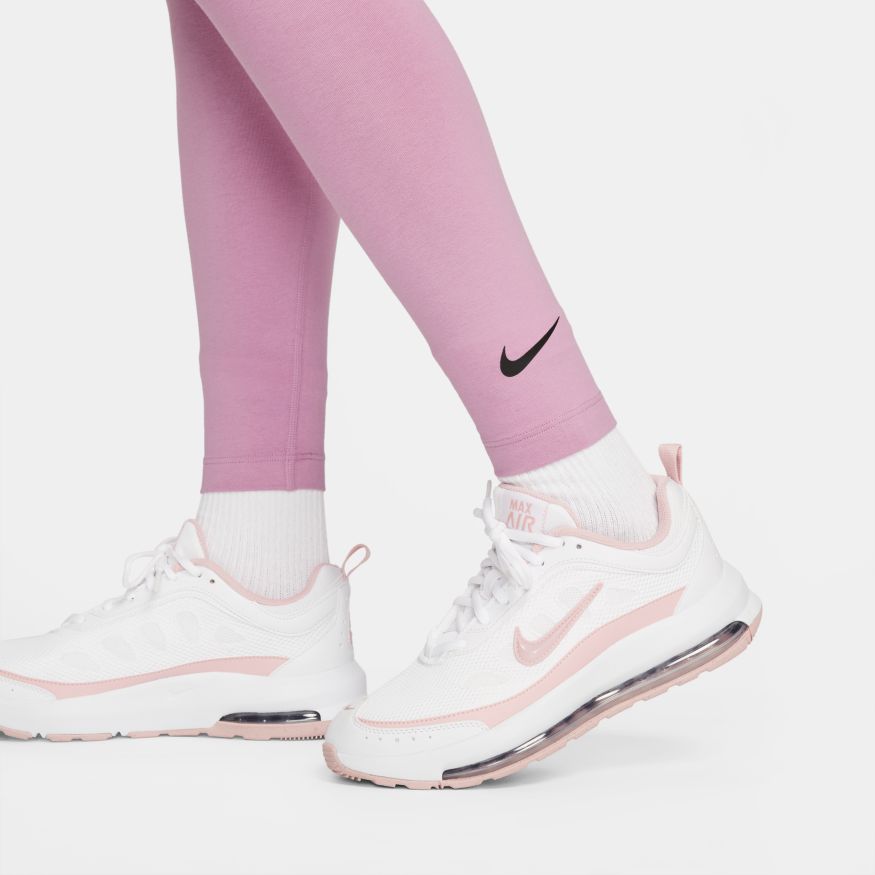 Nike Women's XS Sportswear SWOOSH High-Waisted Legging PURPLE/White  CZ8528-610
