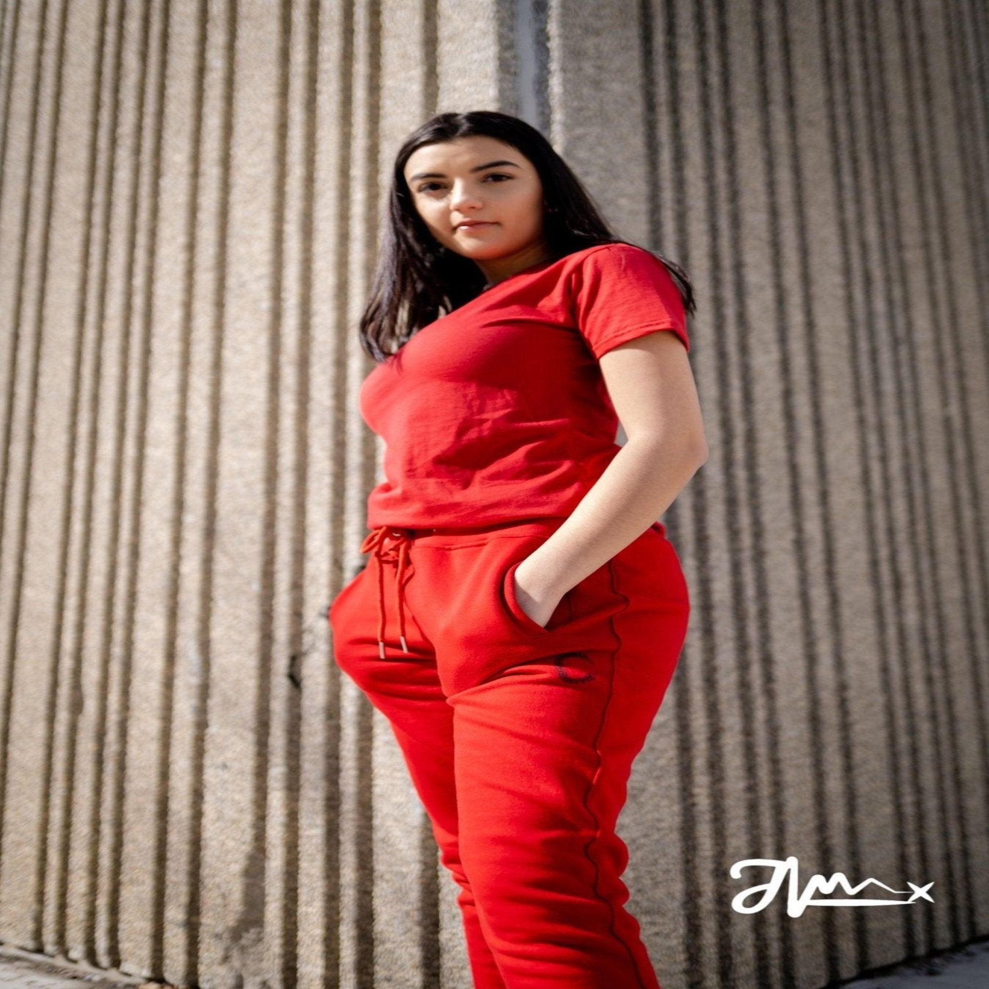 The Closet Inc Women T-Shirt RED WITH CLEAR C