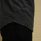 Men's The Closet Inc. Curved Hem T-Shirts-Charcoal "Property Of"