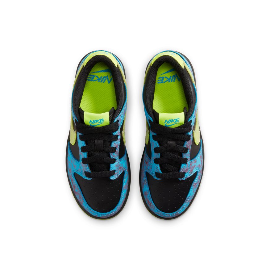 Little Kids' Nike Dunk Low SE "Acid Wash Baltic Blue Volt"