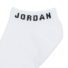 Jordan Everyday No-Show Socks "White Black" (3 Pairs) (Unisex)