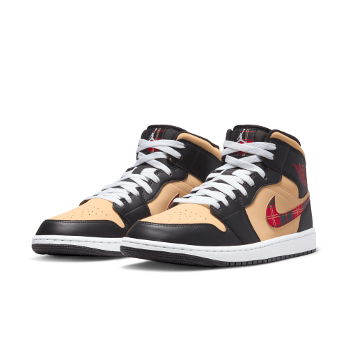 Men's Air Jordan 1 Mid SE Shoes "Tartan Swoosh"