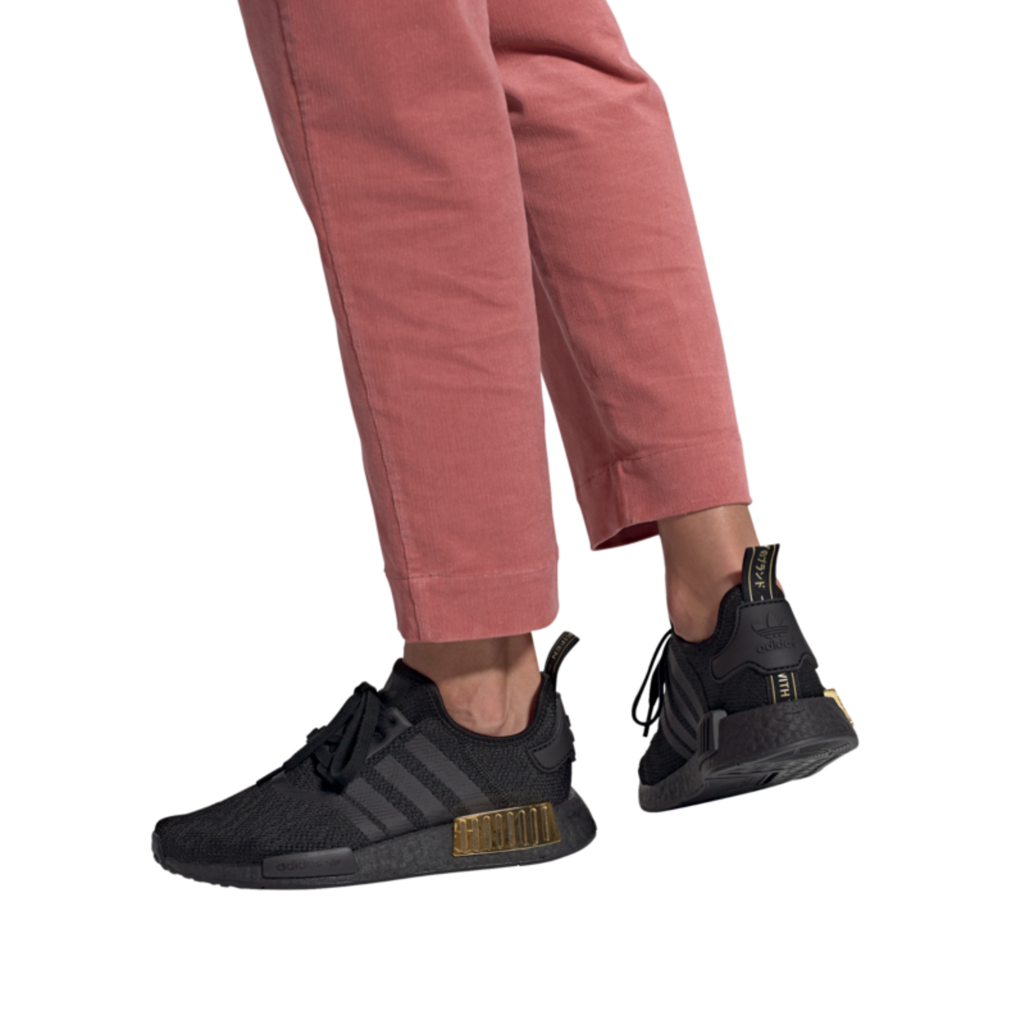 Women's NMD_R1 "Triple Black Gold Metallic"