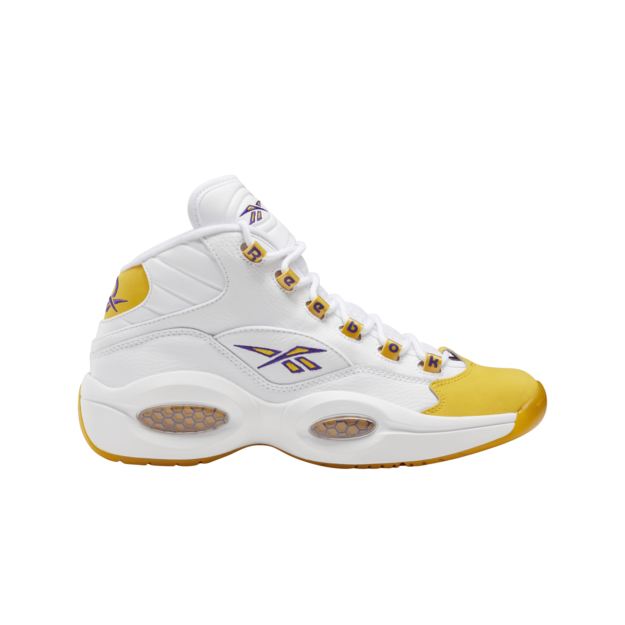 Men's Reebok Question Mid "Yellow Toe"
