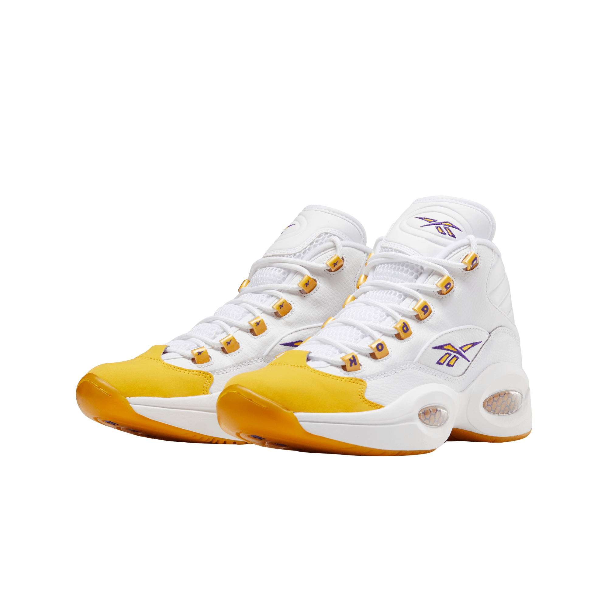 Men's Reebok Question Mid "Yellow Toe"