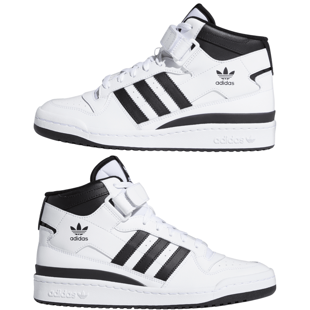 Men's adidas Forum Mid "White Black"