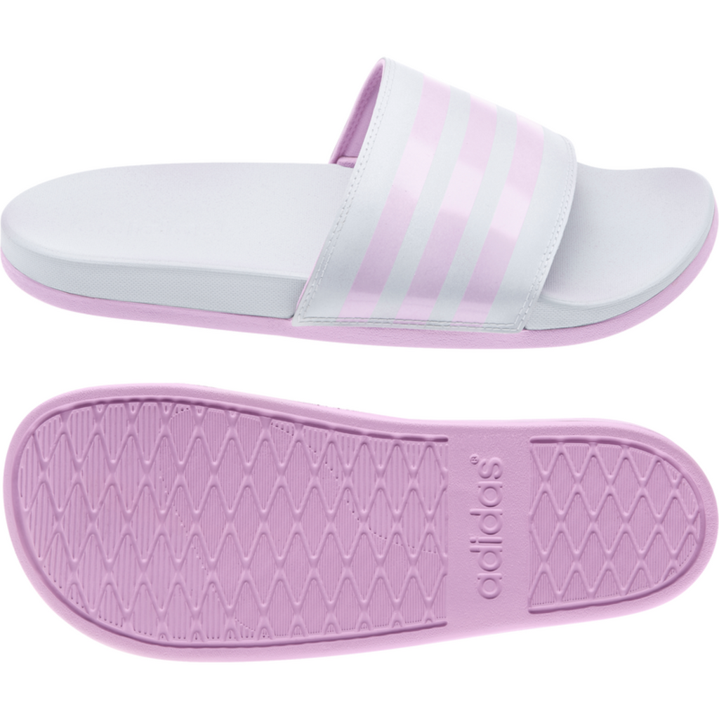 Women's Adidas Adilette Comfort Sandals "Grey Clear Lilac"
