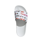 Women's Adidas Adilette Slides "White Florals"