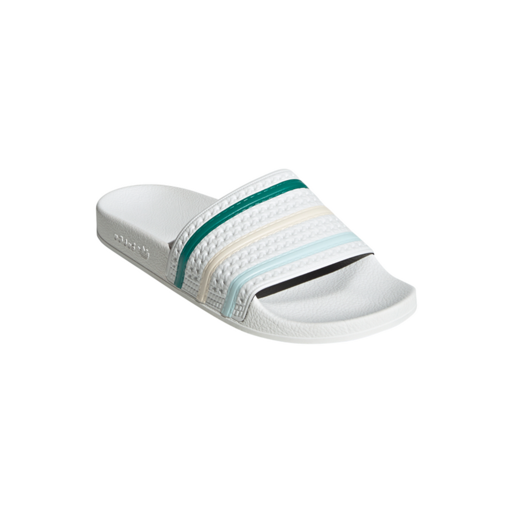 Men's Adidas Adilette Slides "White-Halo Mint"
