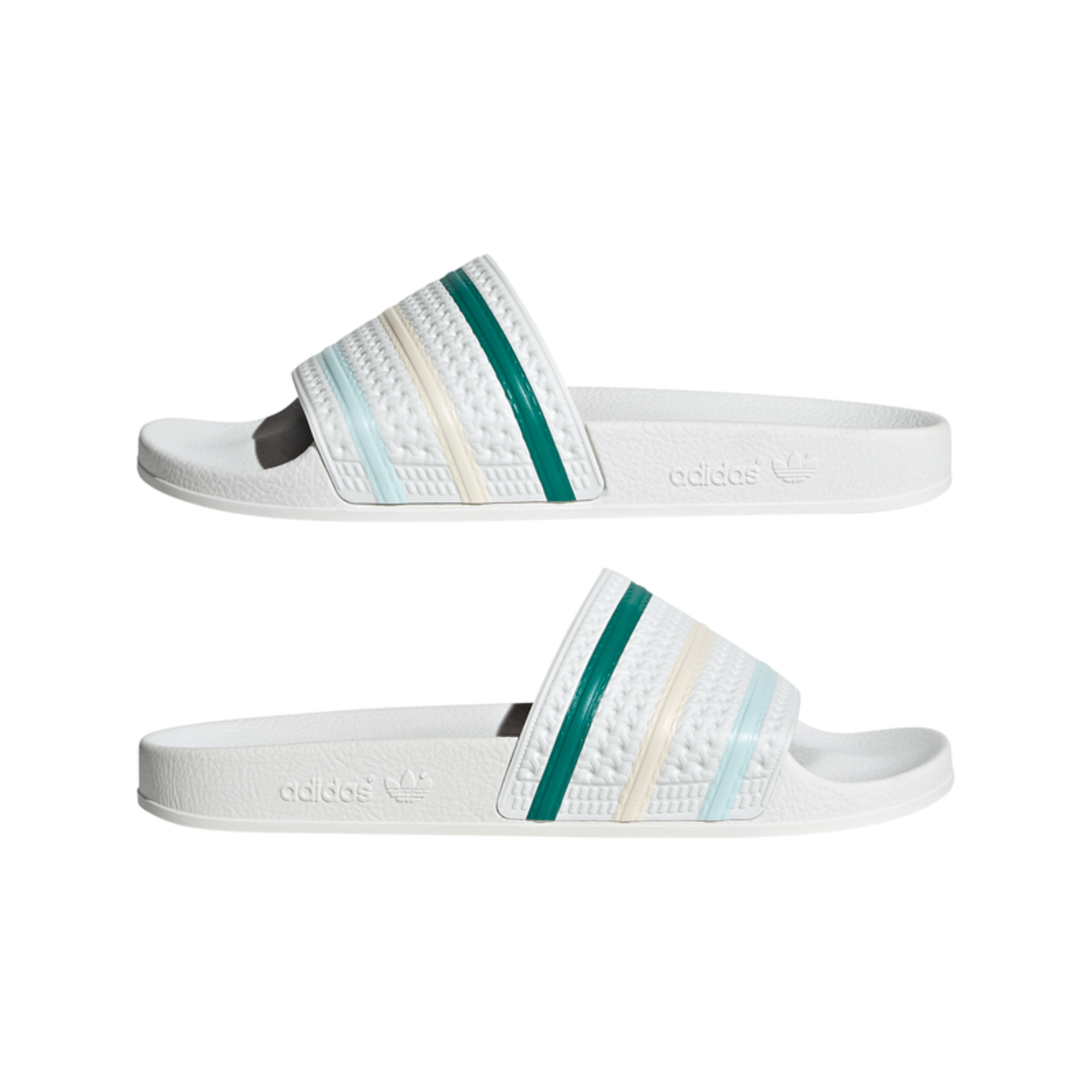 Mens white adidas slides new arrivals