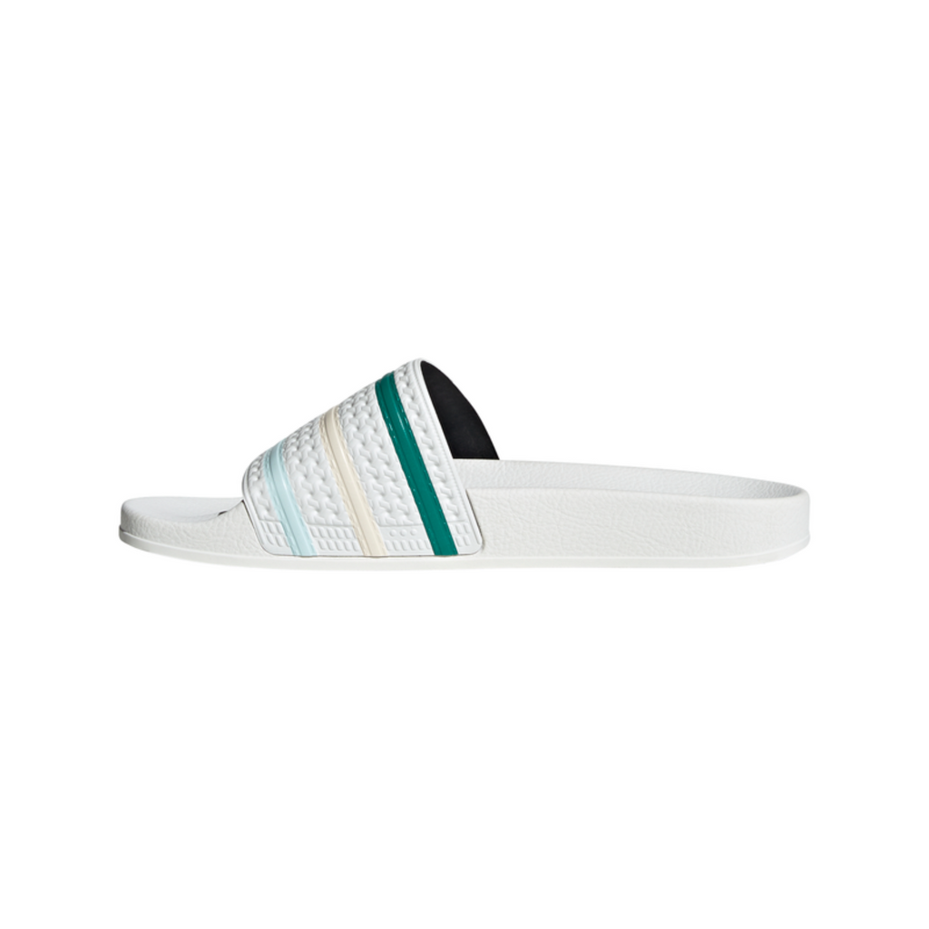 Men's Adidas Adilette Slides "White-Halo Mint"
