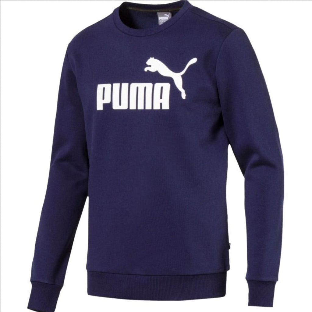 Men's Puma Ess Logo Crew Sweat Fl Big Logo