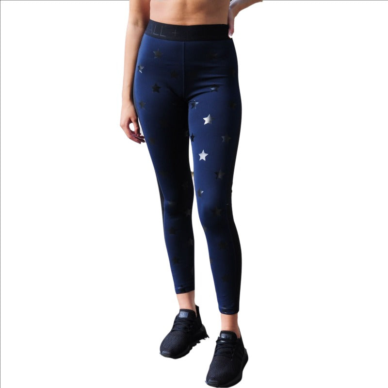 Women's Tonal Leggings With Stars