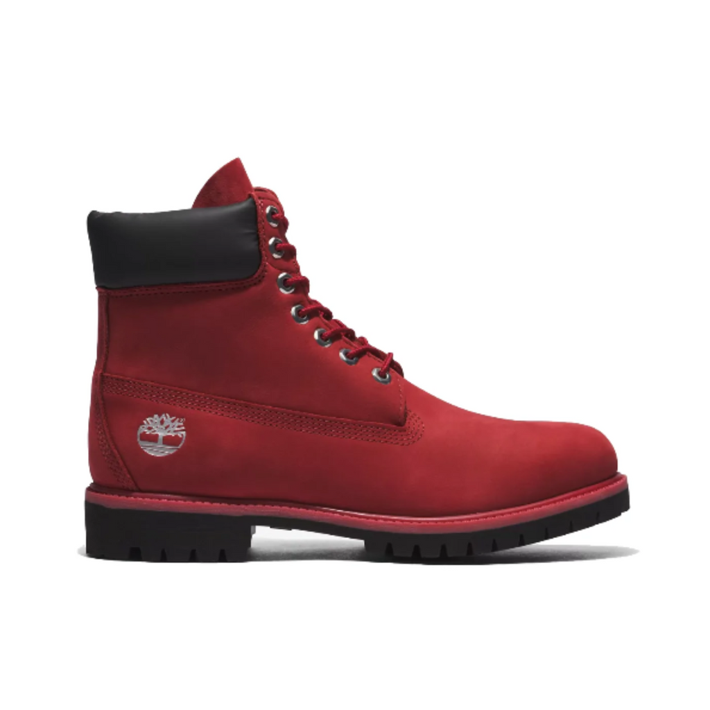 Men's 6 Inch Premium Timberland Boots "Dark Red Nubuck"