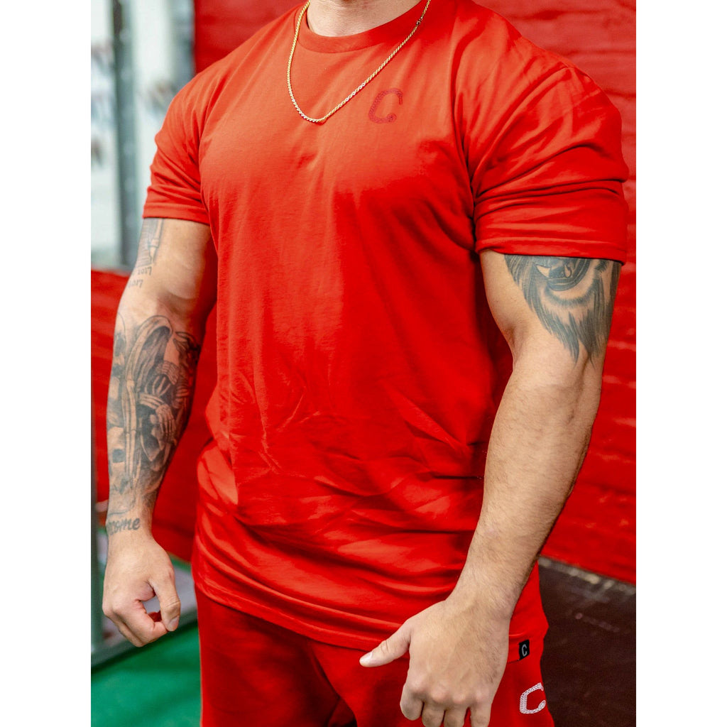 Men's The Closet Inc. Curved Hem T-Shirt - Red
